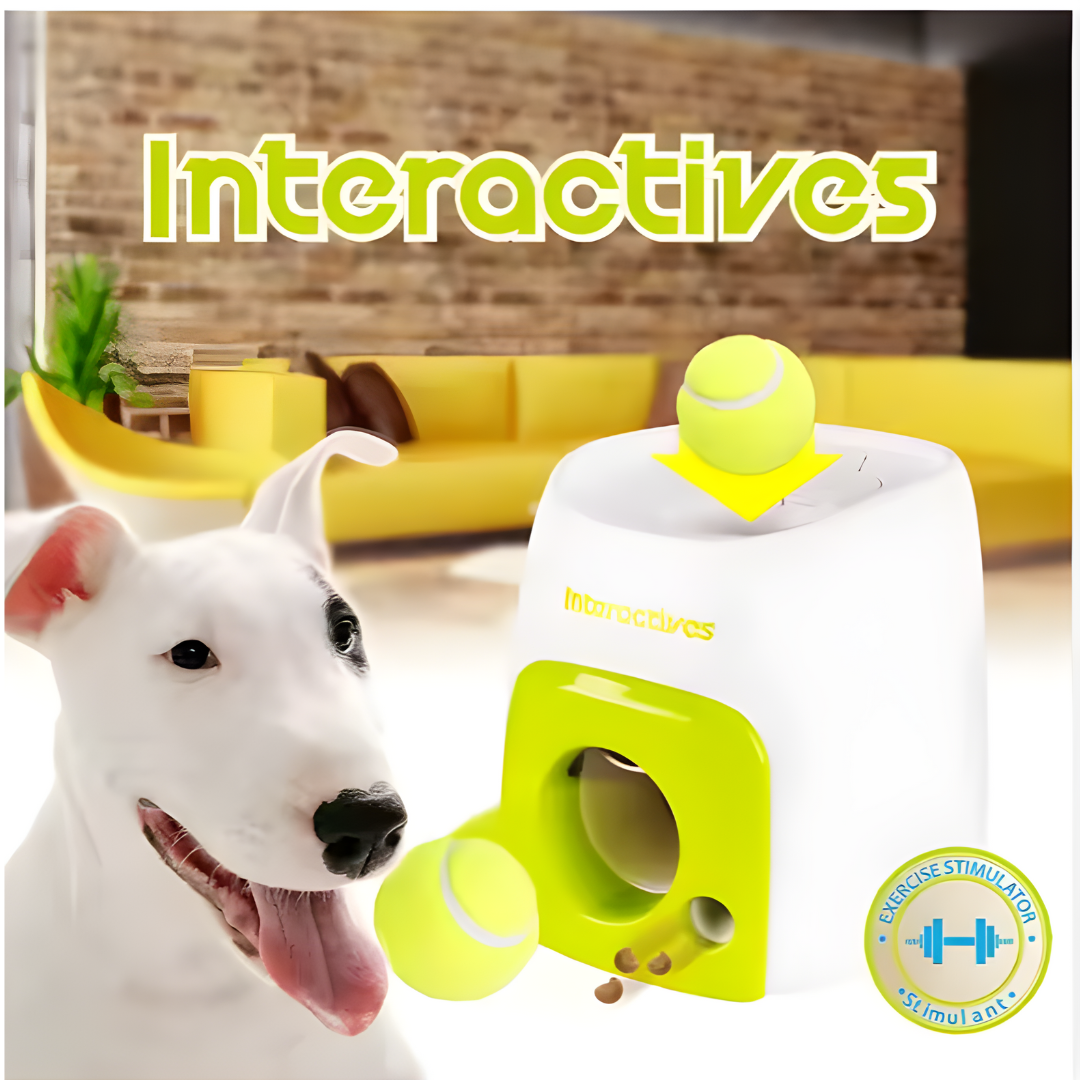 🎾 Interactieve Ballenwerper met Voerdispenser – Stimulatie en Plezier voor Honden