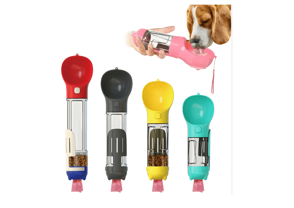 🐾 Alles-in-één Honden- en Kattenfles met Voedsel- en Poepdispenser – Ideaal voor Wandelen en Reizen - Afbeelding 9