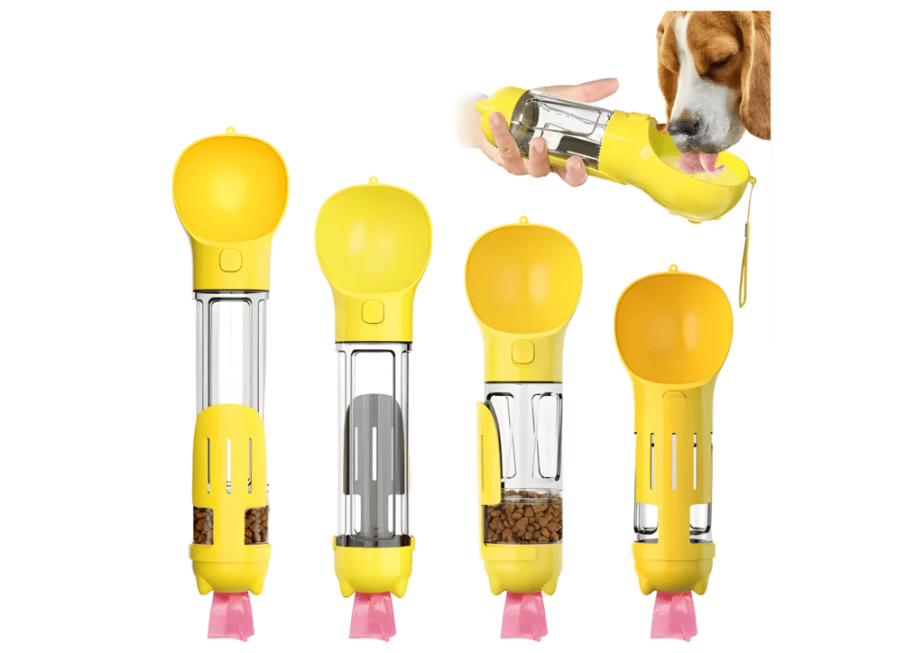 🐾 Alles-in-één Honden- en Kattenfles met Voedsel- en Poepdispenser – Ideaal voor Wandelen en Reizen - Afbeelding 11